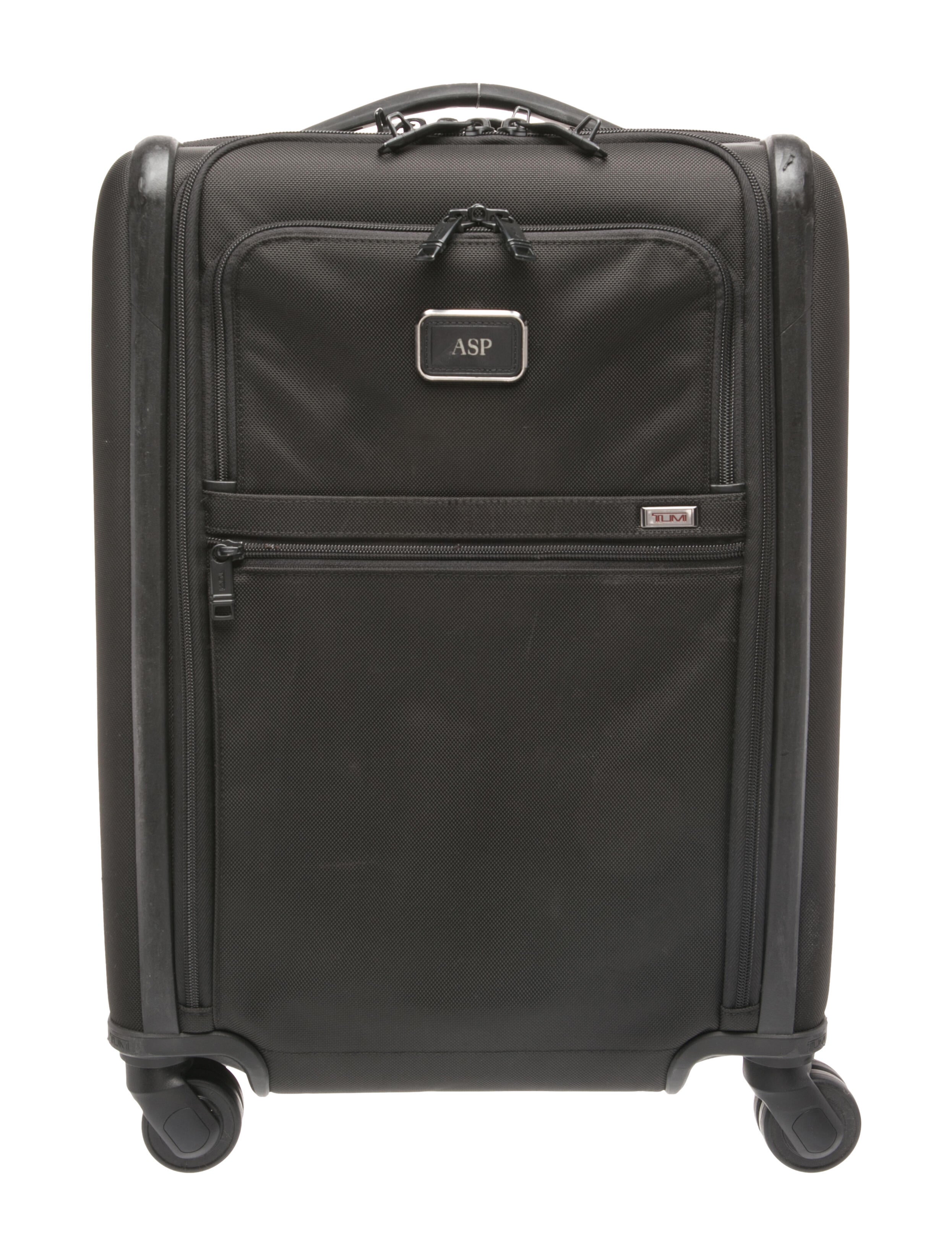 Tumi Black Travel Canvas Suitcase