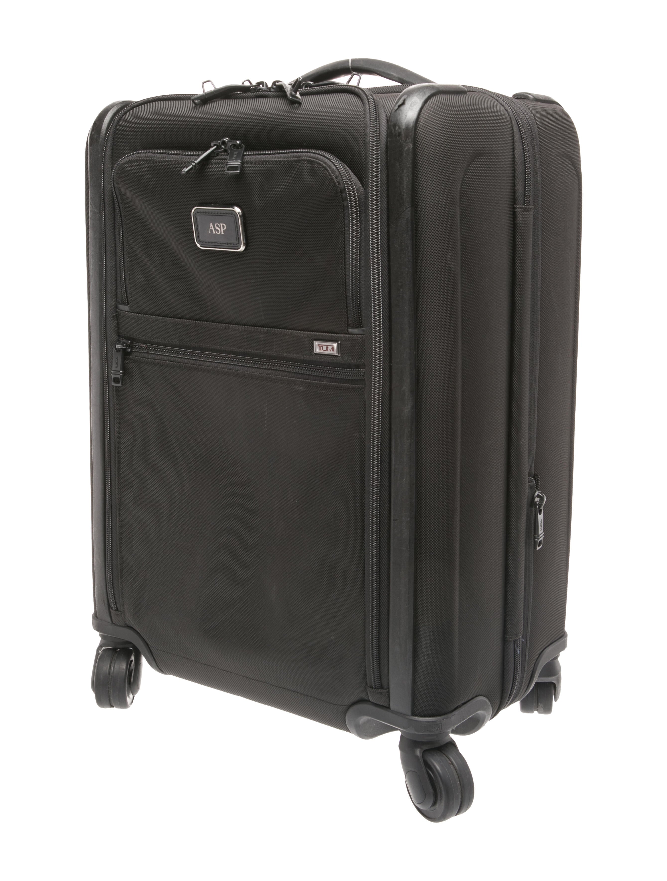 Tumi Black Travel Canvas Suitcase