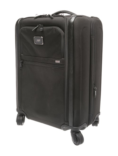 Tumi Black Travel Canvas Suitcase