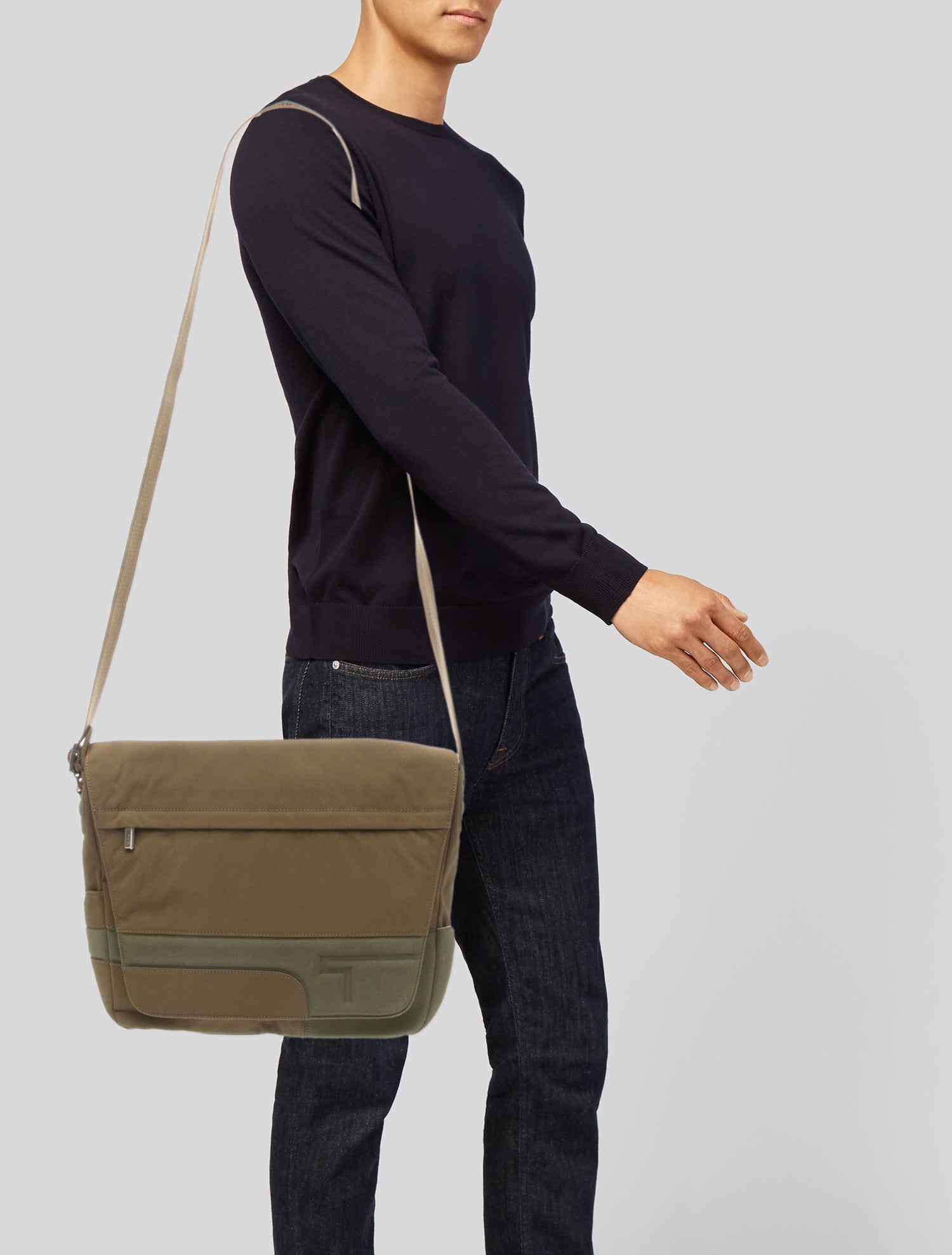 Tumi Canvas Messenger Bag