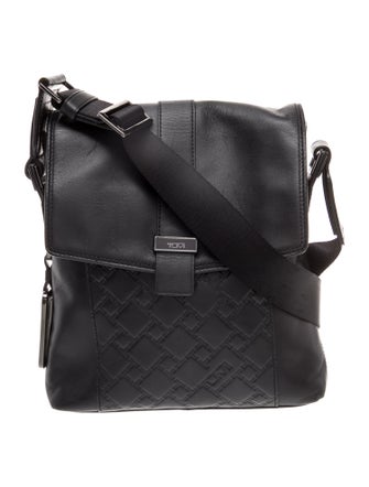 Tumi Leather Messenger Bag