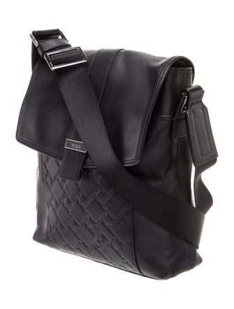 Tumi Leather Messenger Bag