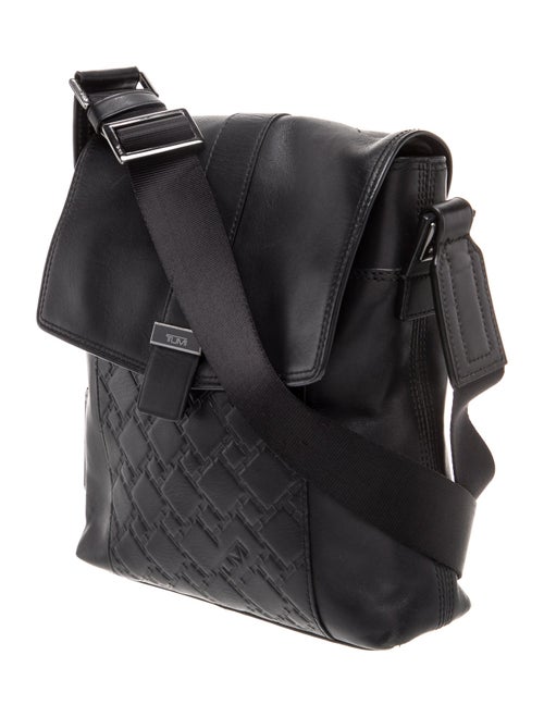 Tumi Leather Messenger Bag