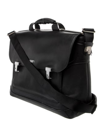 Tumi Leather Messenger Bag