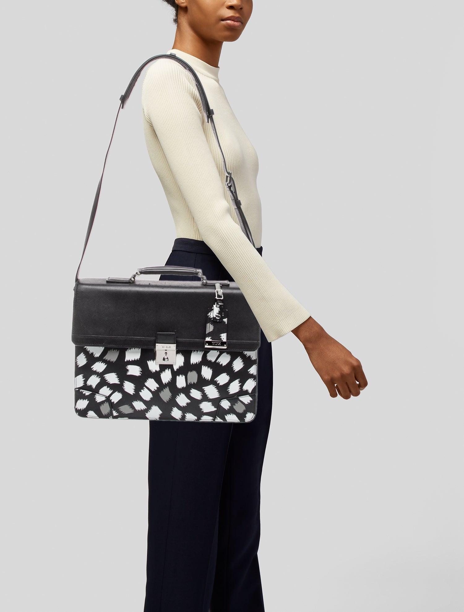 Tumi Saffiano Leather Shoulder Bag