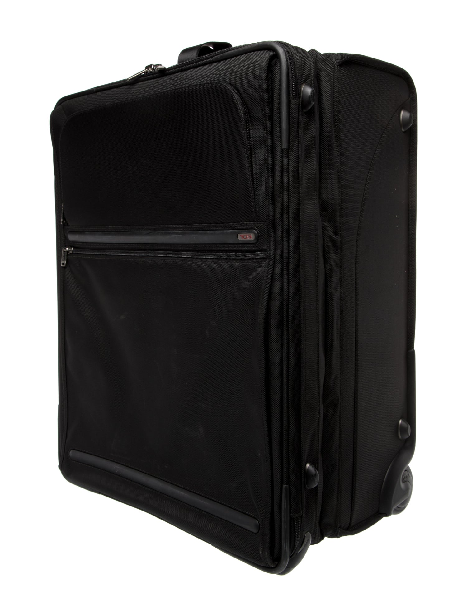 Tumi mens black rolling suitcase