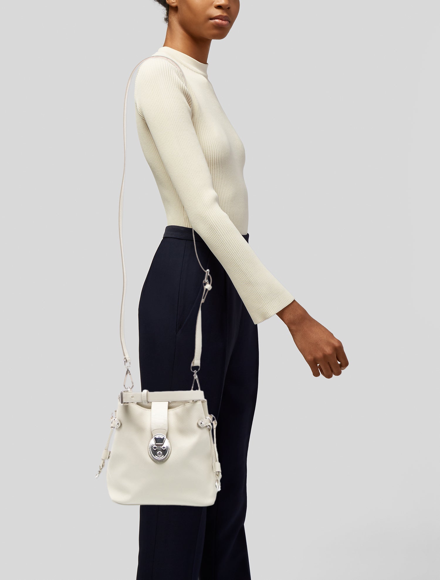 Tumi Saffiano Leather Top Handle Bag