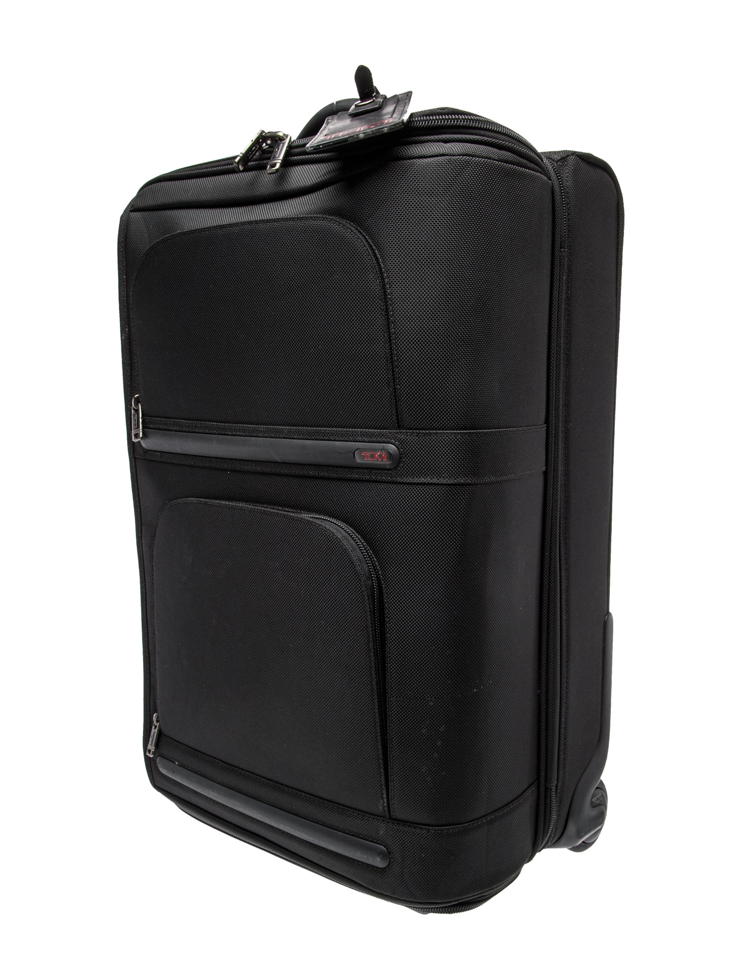 Tumi Black Travel Canvas Suitcase