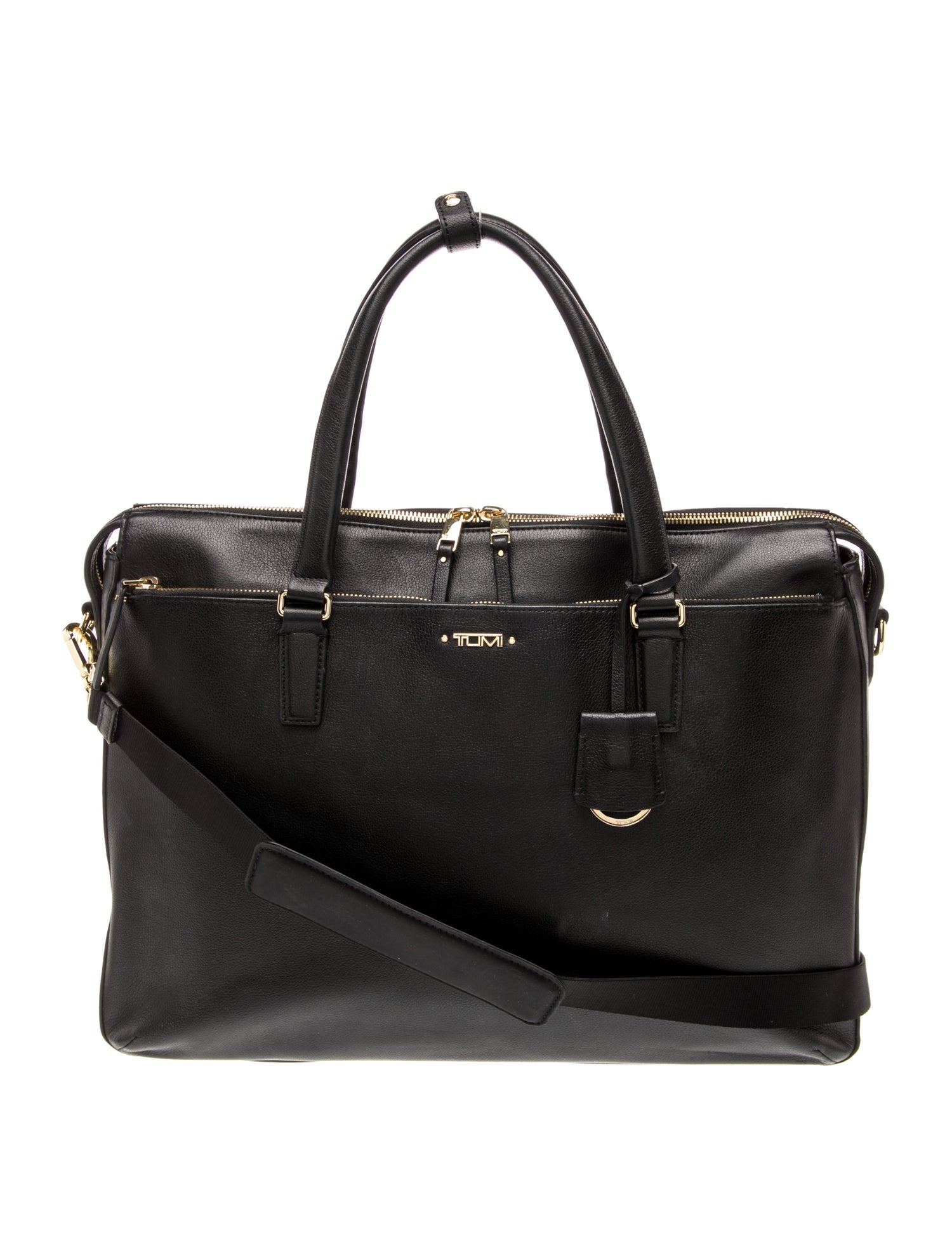 Tumi Leather Weekender Bag