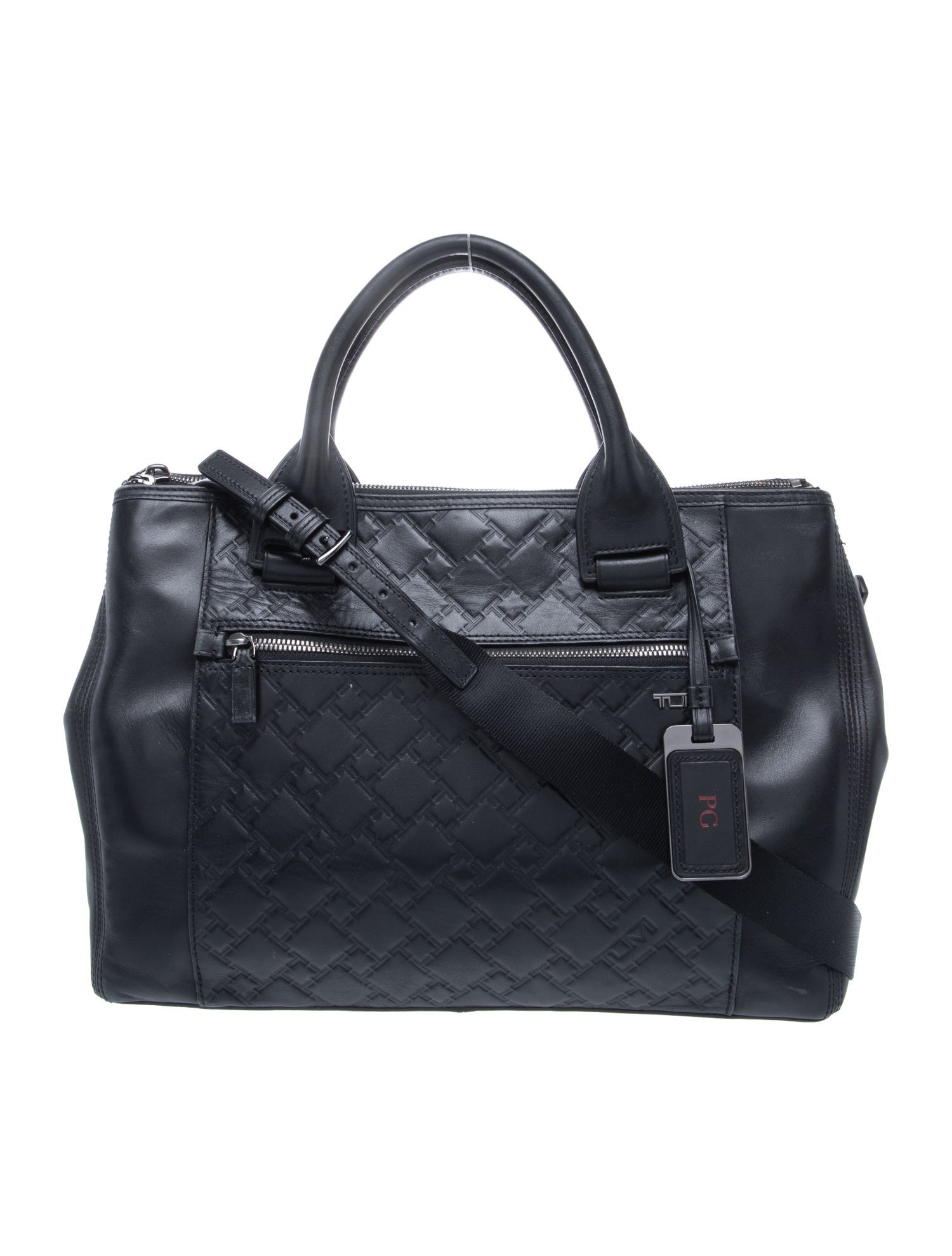 Tumi Leather Top Handle Bag