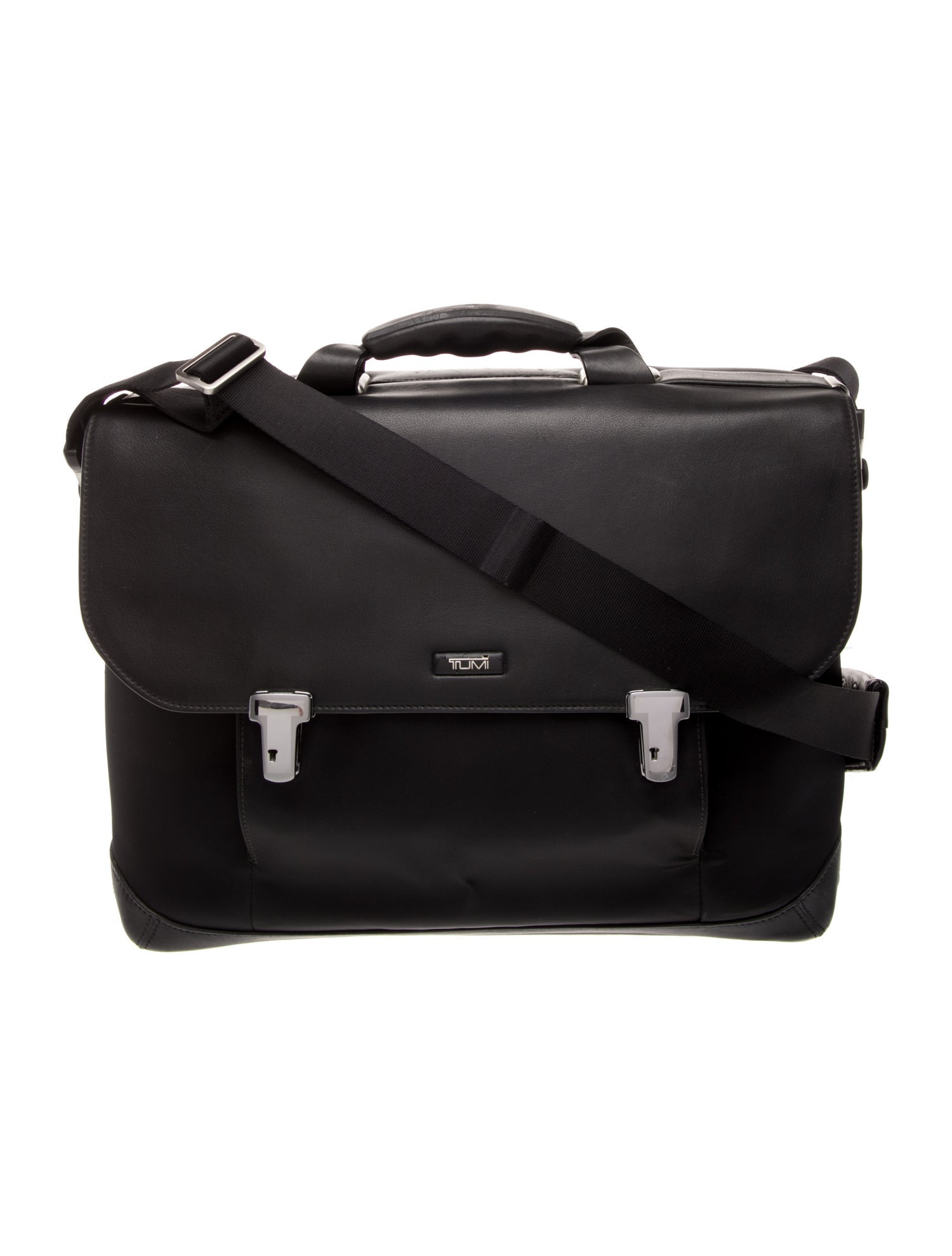 Tumi Nylon Carry-On with leather trim