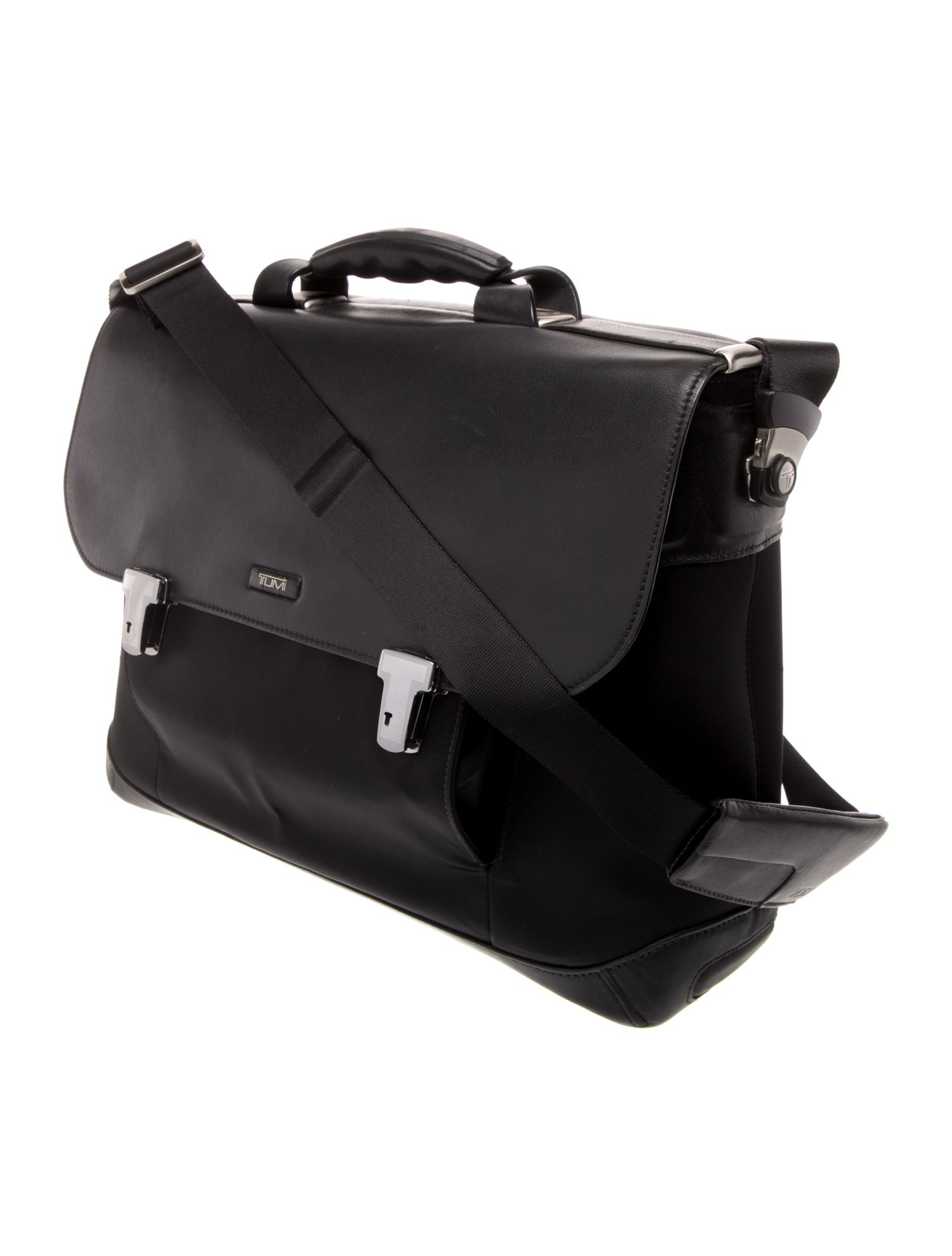 Tumi Nylon Carry-On with leather trim