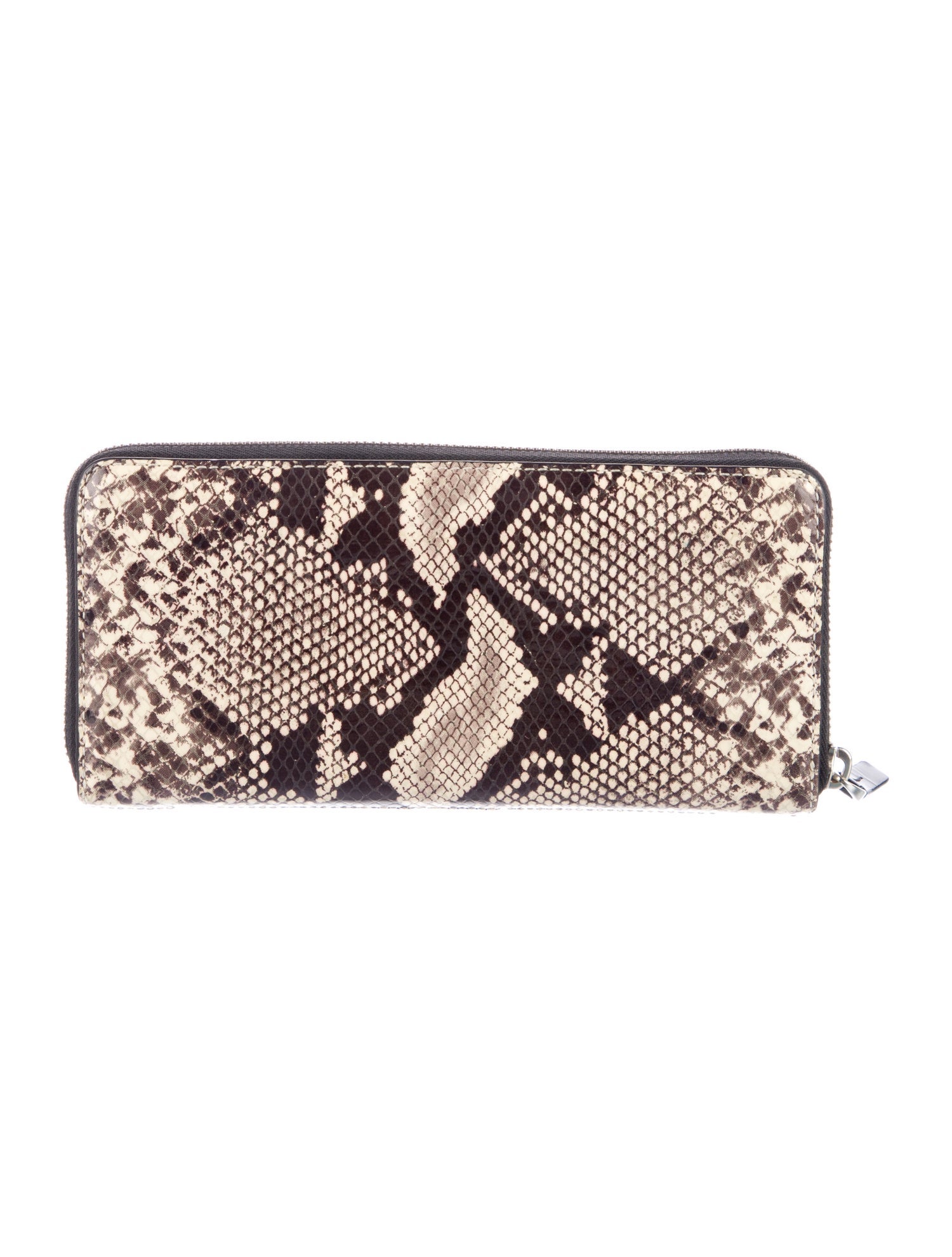 Tumi Leather Animal Print Continental Wallet