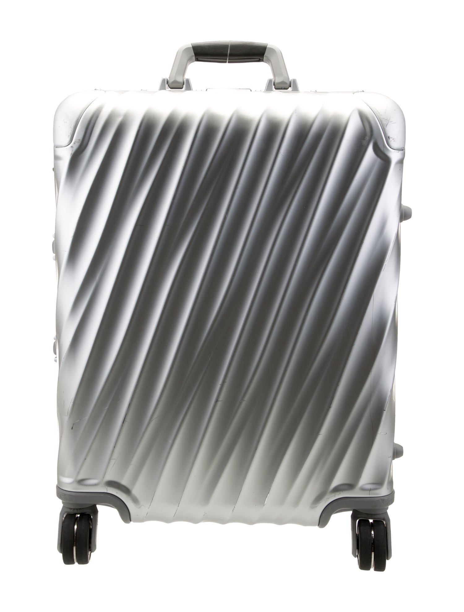 Tumi Silver Hard-Anodized Aluminum Carry on