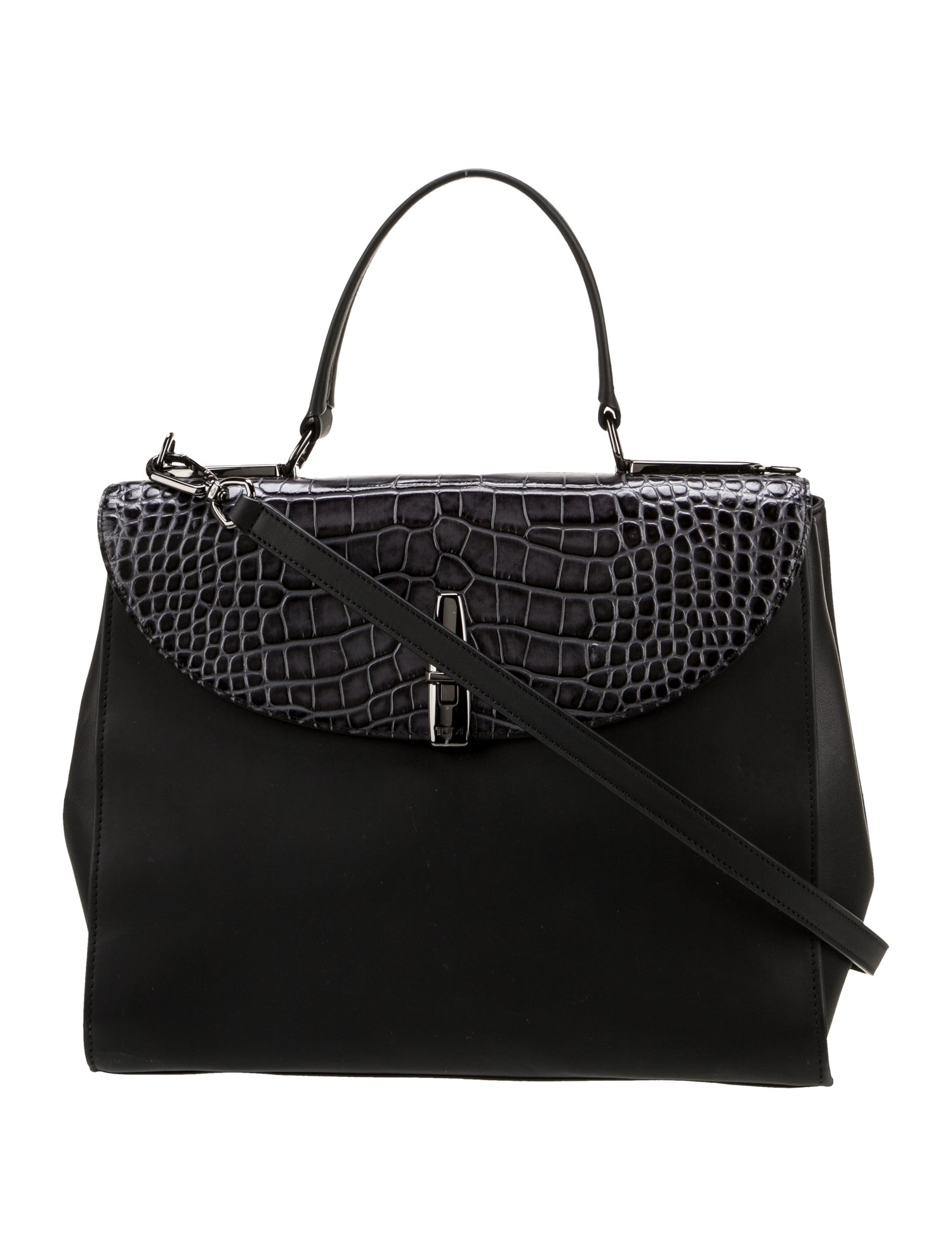 Tumi Leather Top Handle Bag