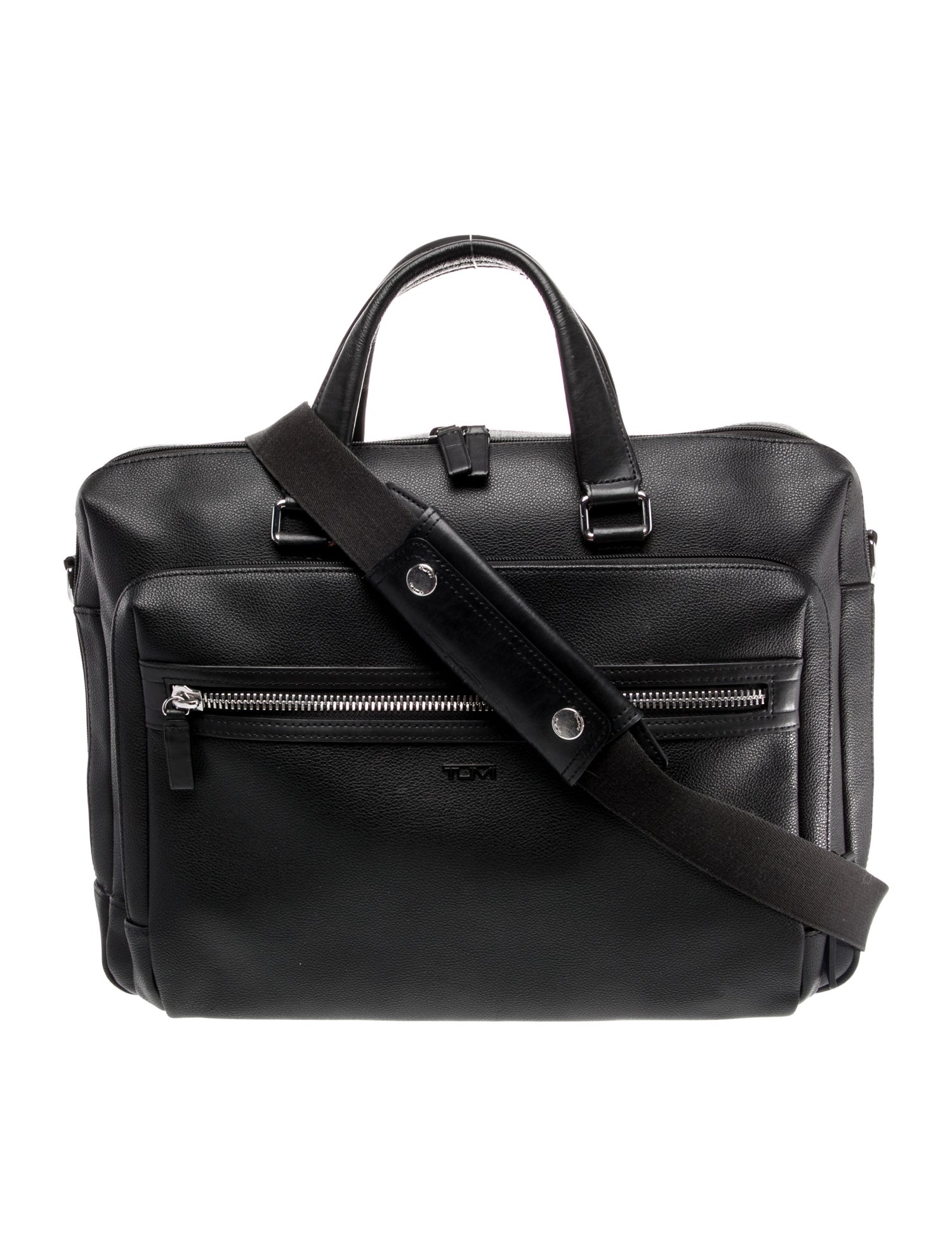 Tumi Leather Messenger Bag