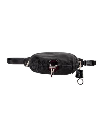 Pre-owned Tumi Nylon Belt Bag In Black