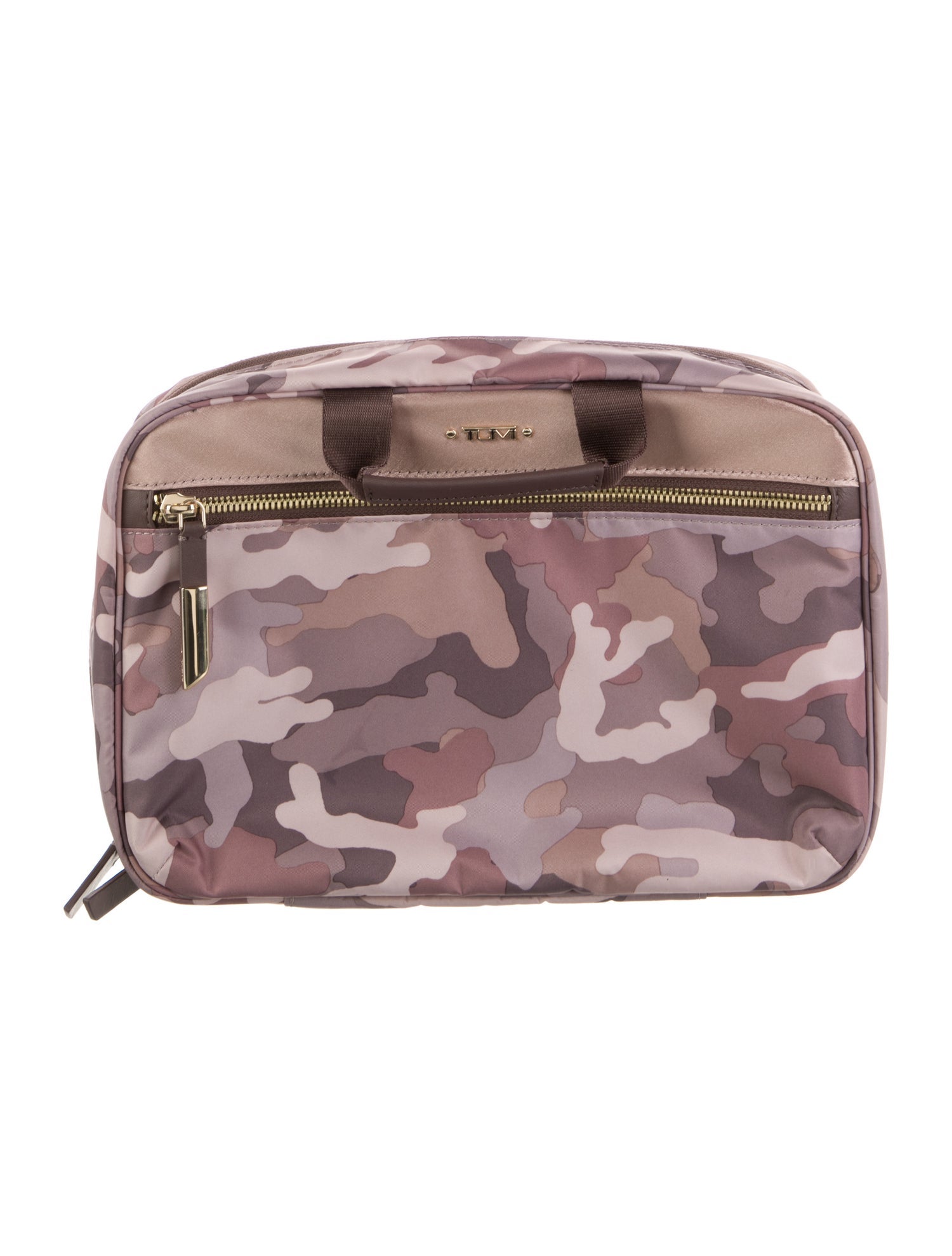 Tumi pattern print cosmetic bag