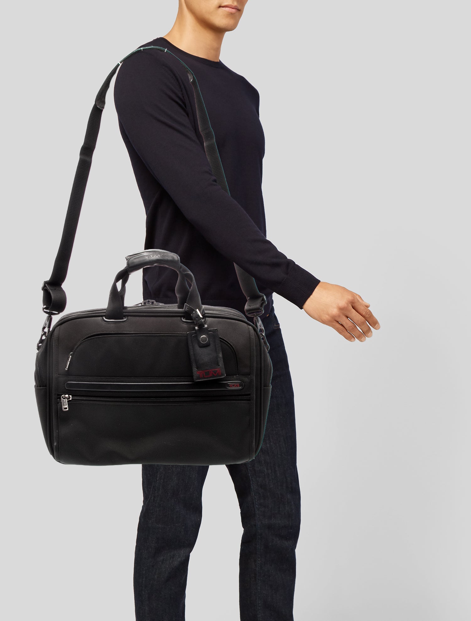 Tumi mens black carry on