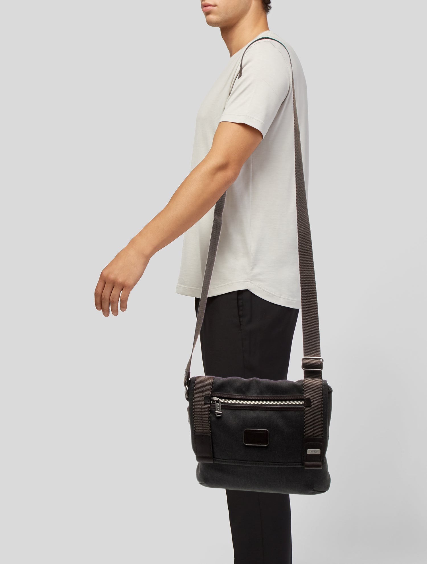 Tumi Canvas Messenger Bag