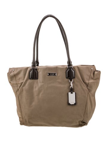 Pre-owned Tumi Nylon Tote In Neutral