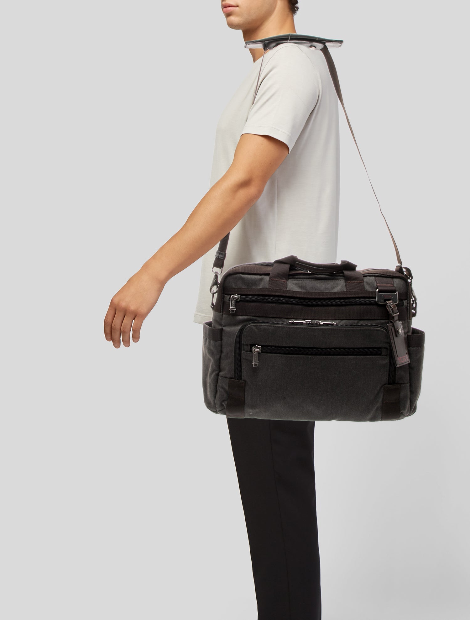 Tumi Canvas Messenger Bag