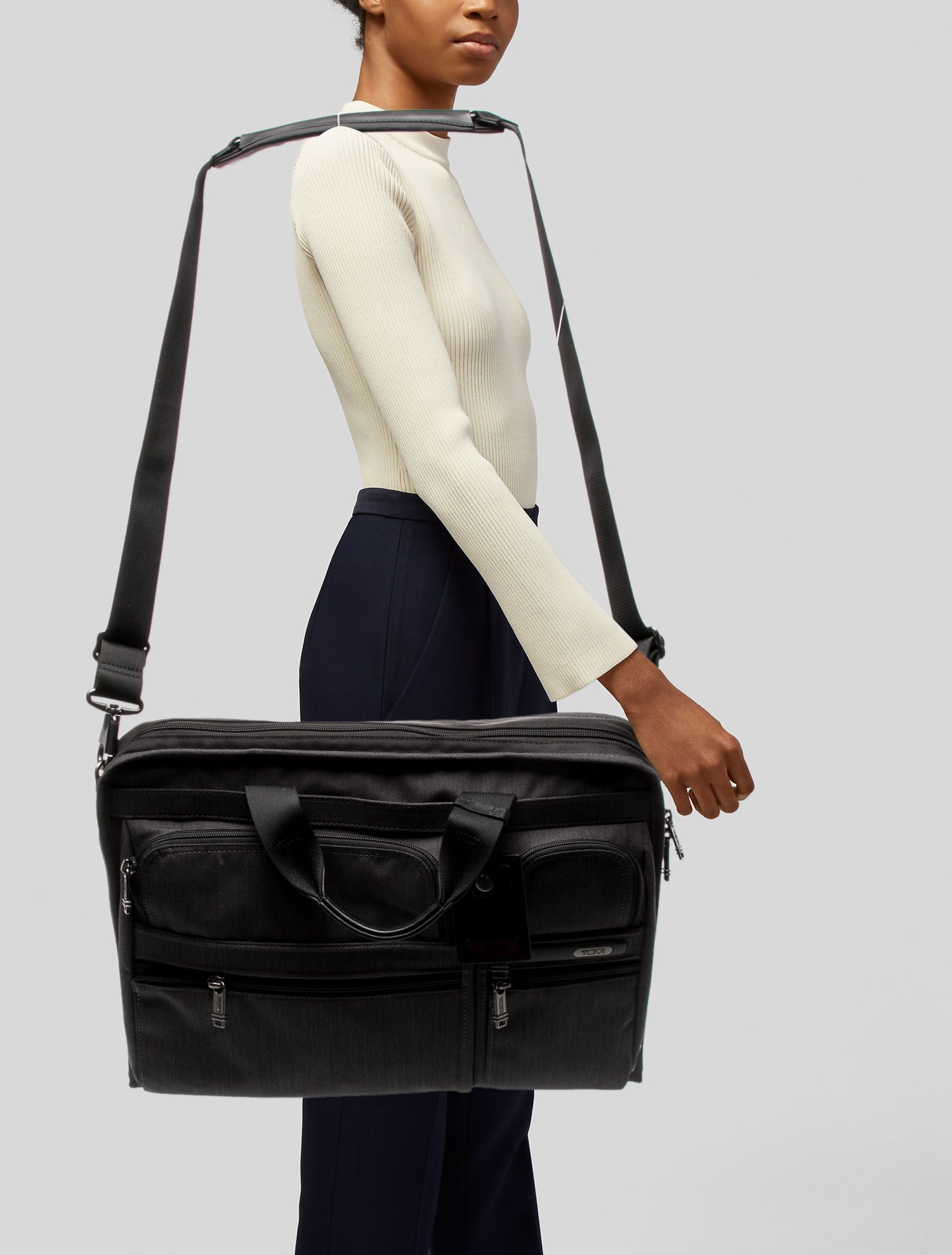 Tumi Canvas Messenger Bag