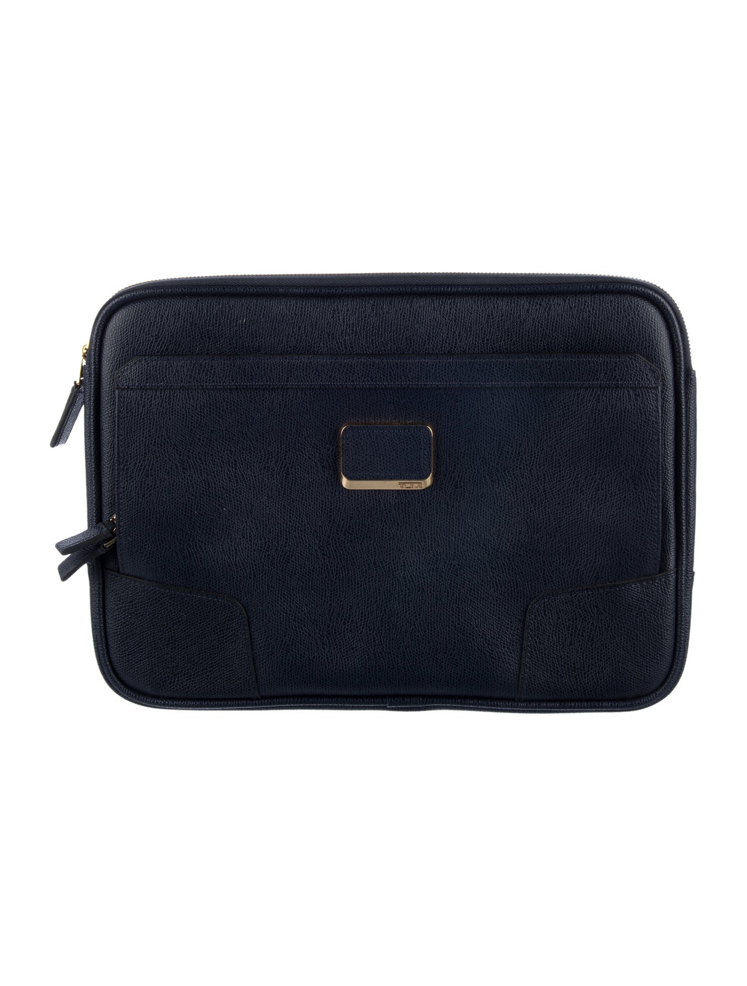 Tumi Blue leather case.