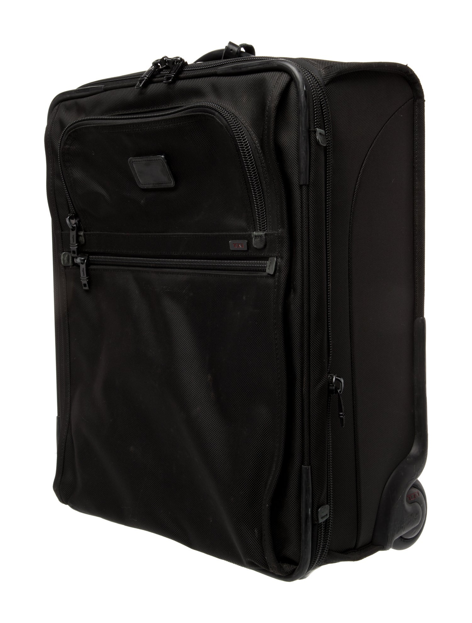 Tumi mens black rolling suitcase