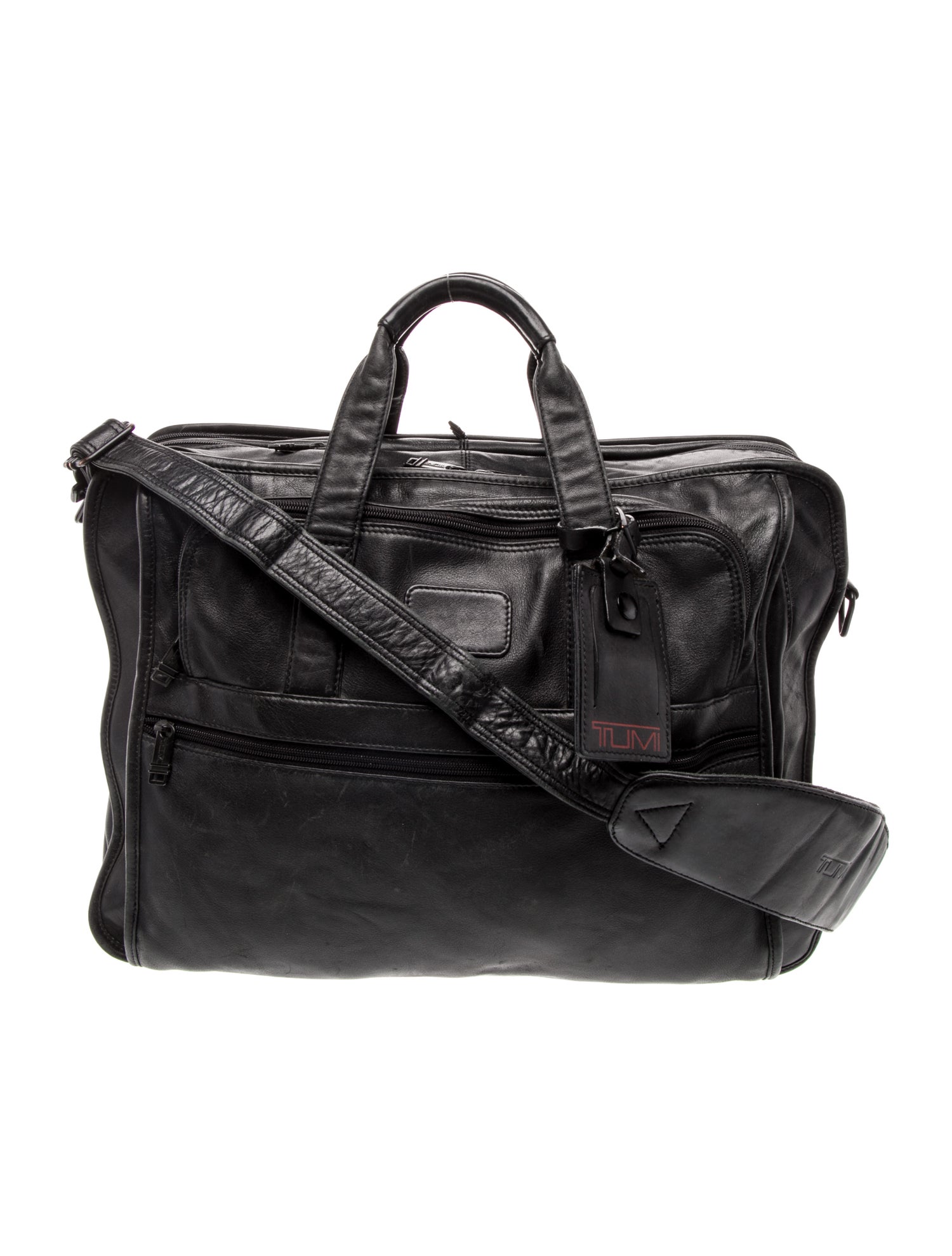 Tumi Leather Weekender Bag