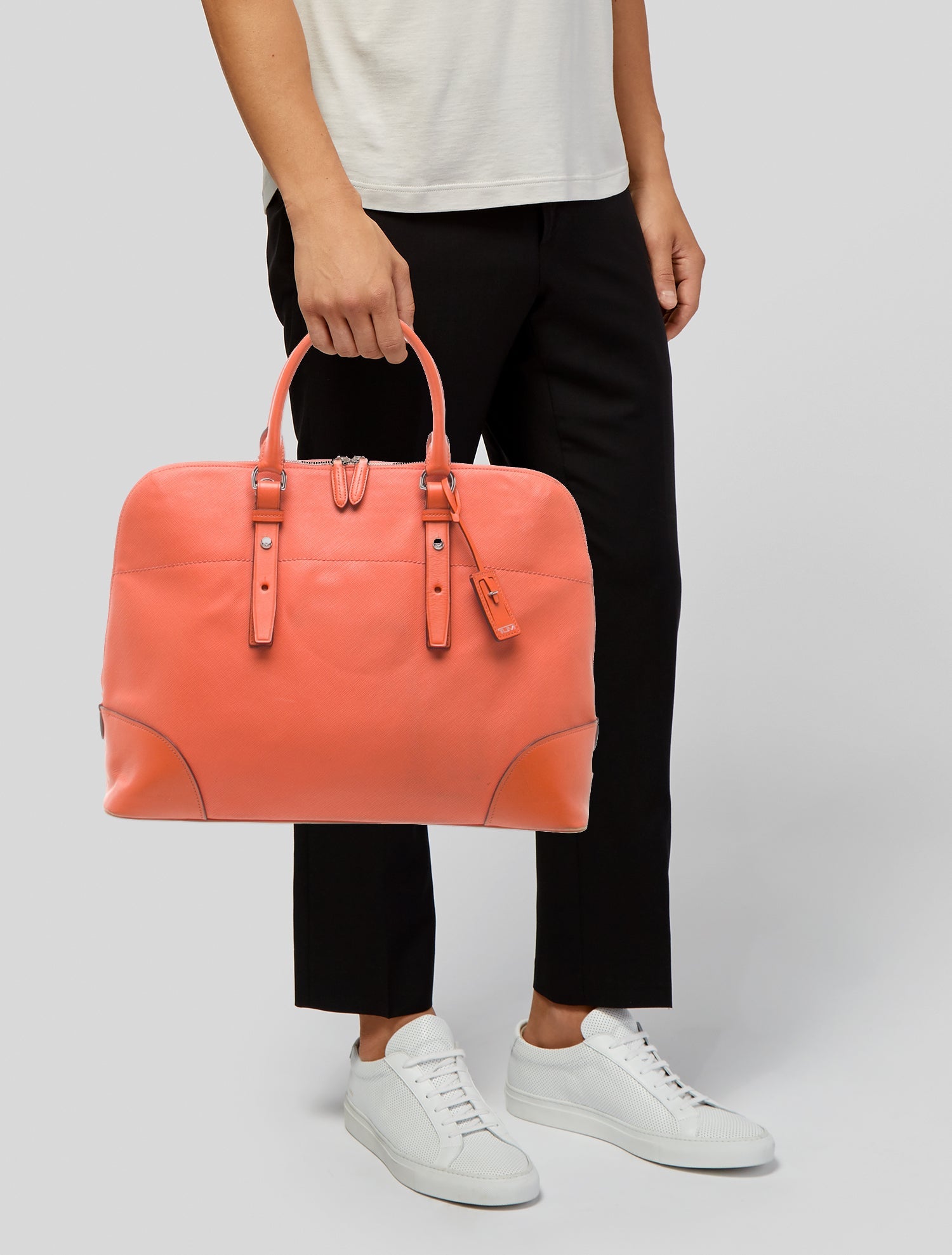 Tumi Saffiano Leather top handle bag