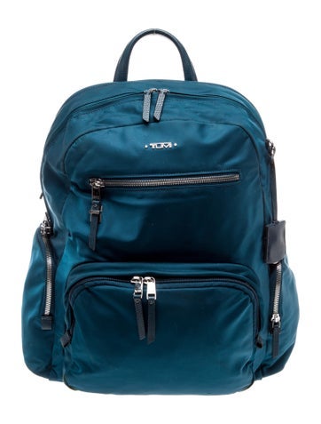 Pre-owned Tumi Nylon Backpack In Blue
