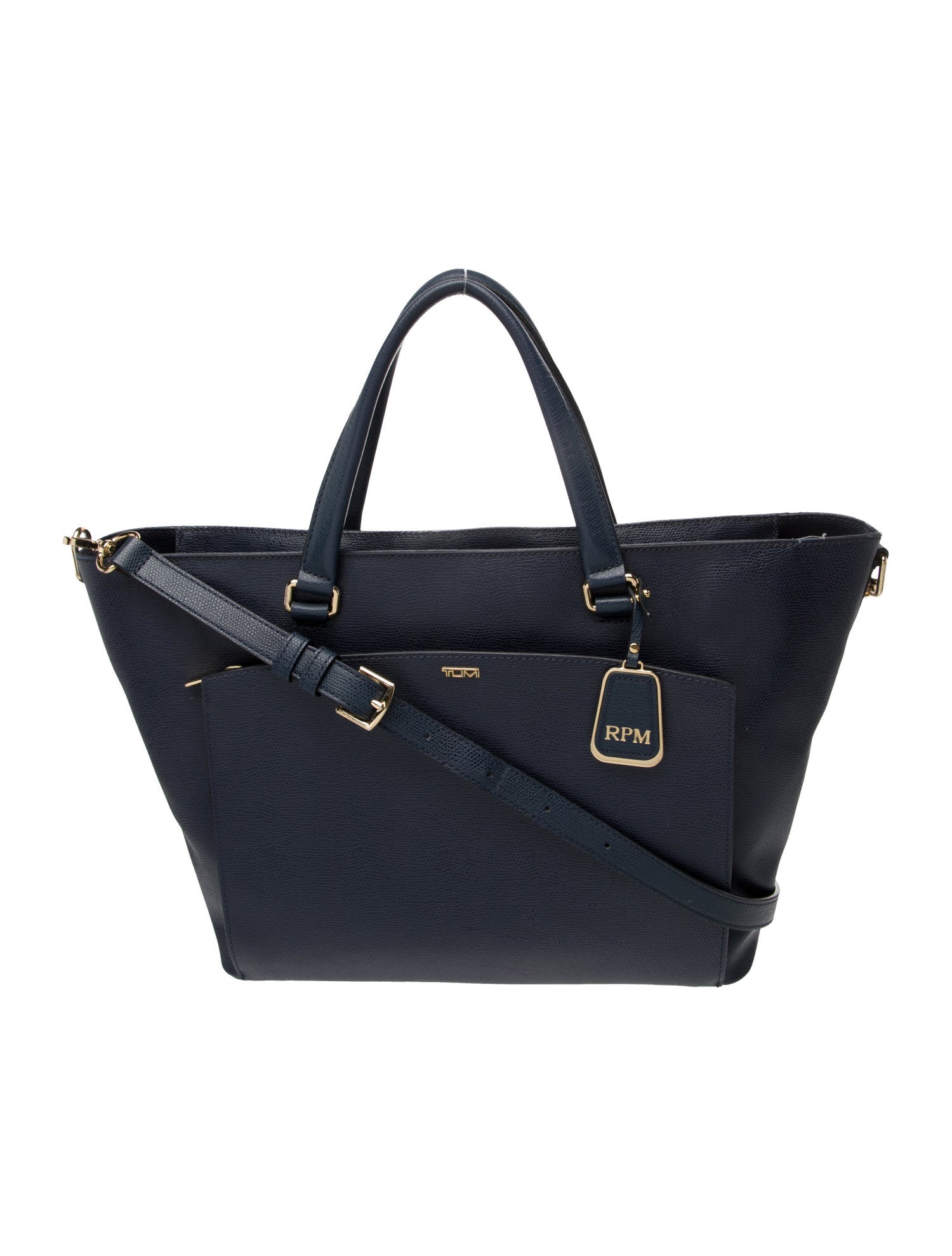 Tumi Leather Top Handle Bag