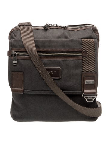 Pre-owned Tumi Denim Crossbody Bag In Multi