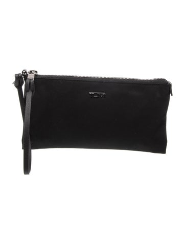 Pre-owned Tumi Nylon Top Handle Bag In Black