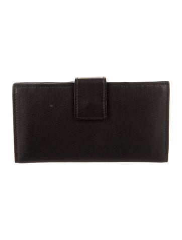 Pre-owned Tumi Leather French Purse In Black