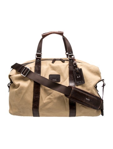 Pre-owned Tumi Nylon Weekender Bag In Brown