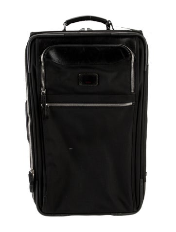 Pre-owned Tumi Canvas Suitcase In Black