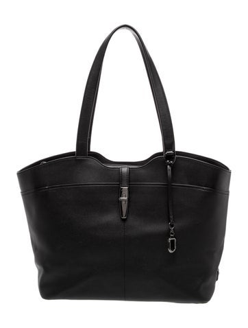 Pre-owned Tumi Leather Tote In Black