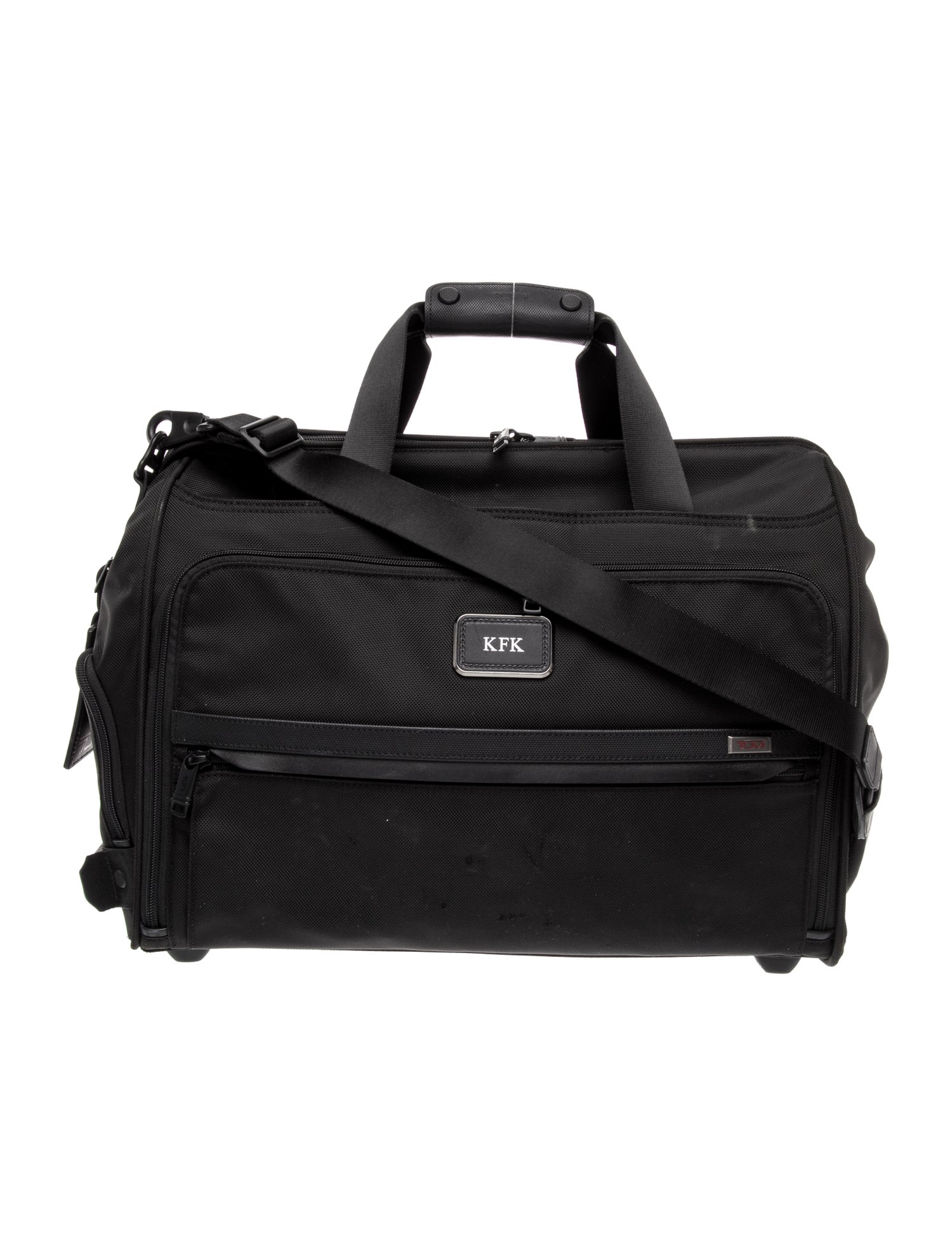 Tumi Black Canvas Mini Suitcase