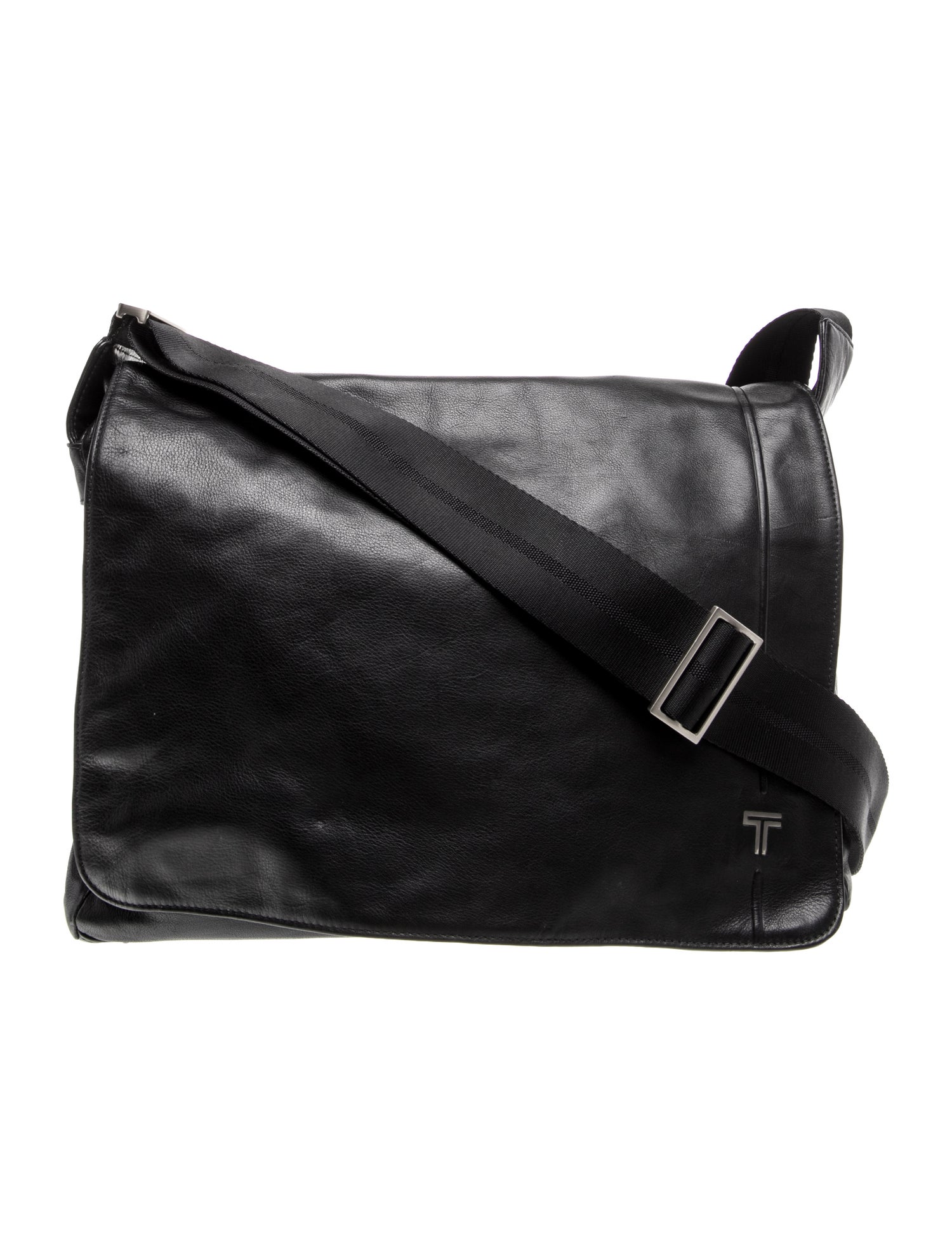 Tumi Leather Messenger Bag