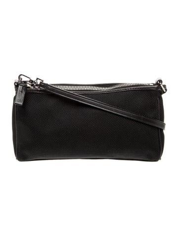 Pre-owned Tumi Leather Shoulder Bag In Black