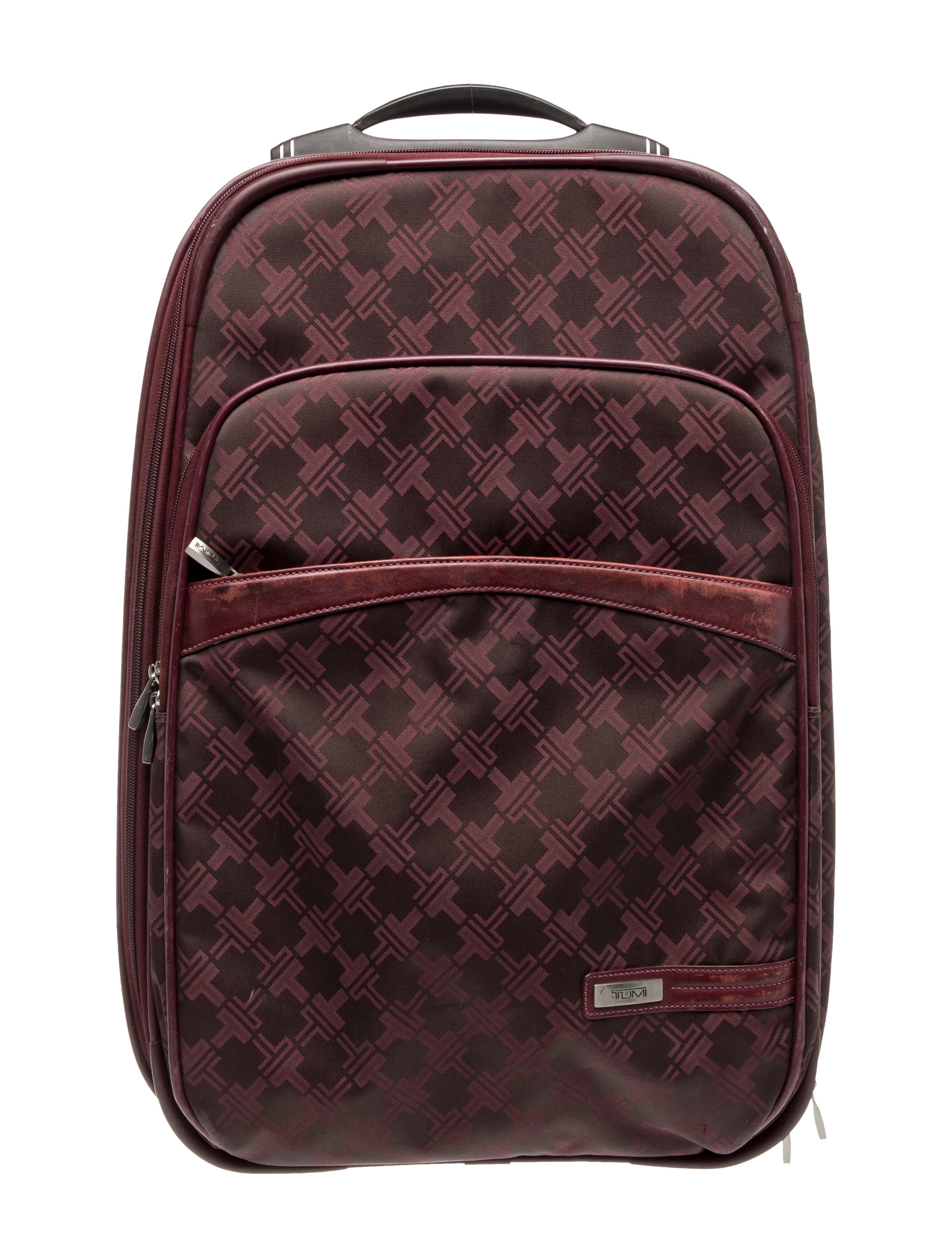 Tumi Leather Trim Nylon Suitcase