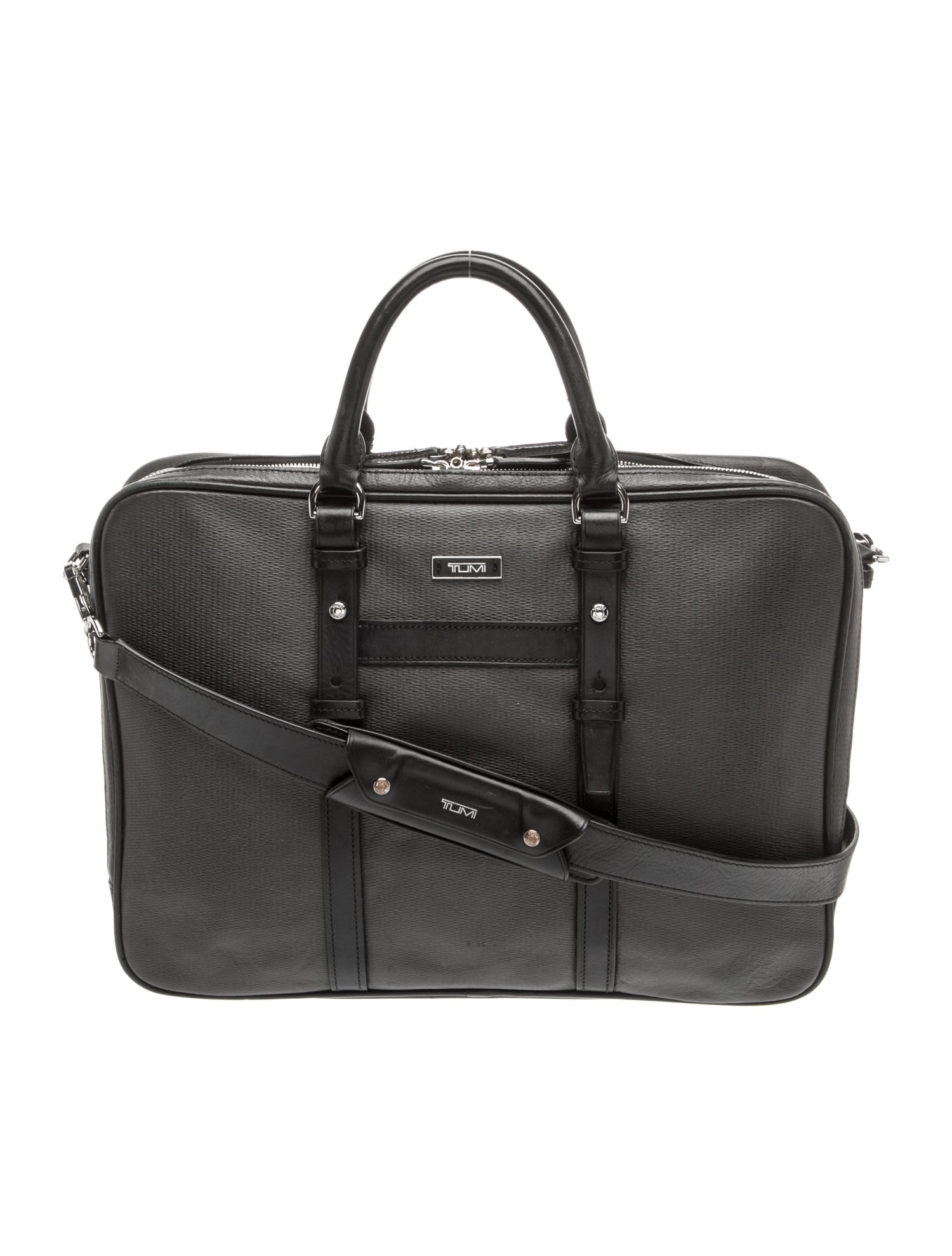 Tumi Leather Weekender Bag