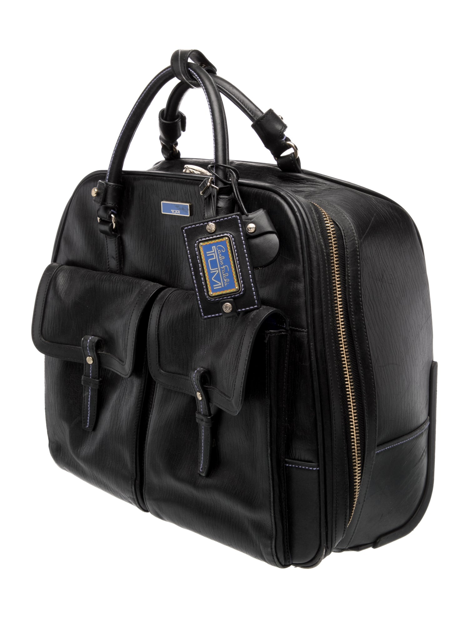 Tumi x Carlos Falchi Leather Carry-On