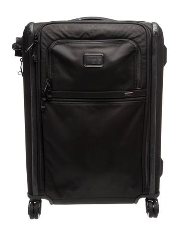 Pre-owned Tumi Alpha 3 International Black Dual Access 4 Wheel Check In Suitcase.