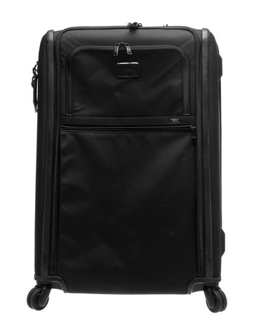 Pre-owned Tumi Canvas Expandable Rolling Suitcase In Black