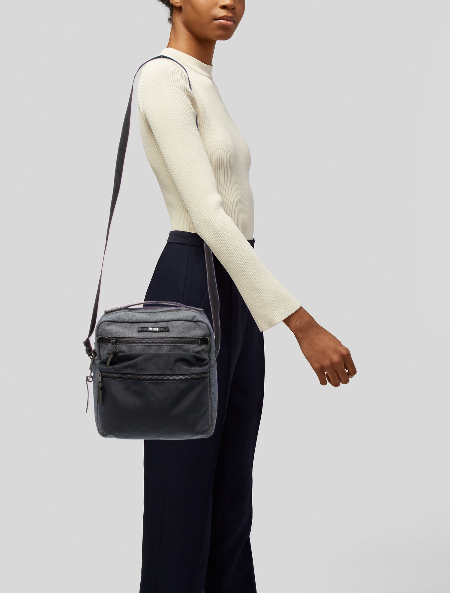 Tumi Canvas Messenger Bag