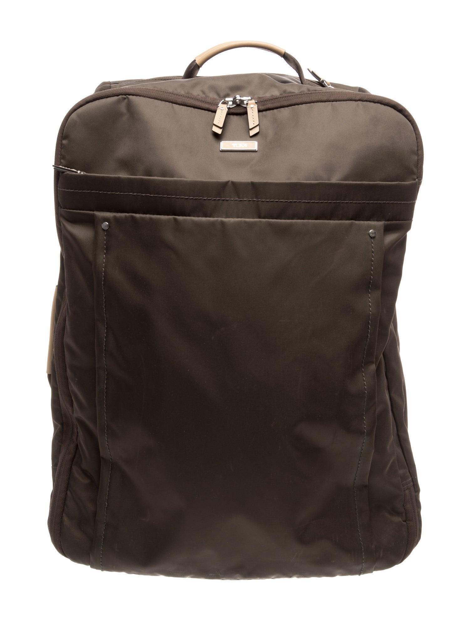 Tumi Brown Nylon Voyager Expandable 2 Wheel Bag