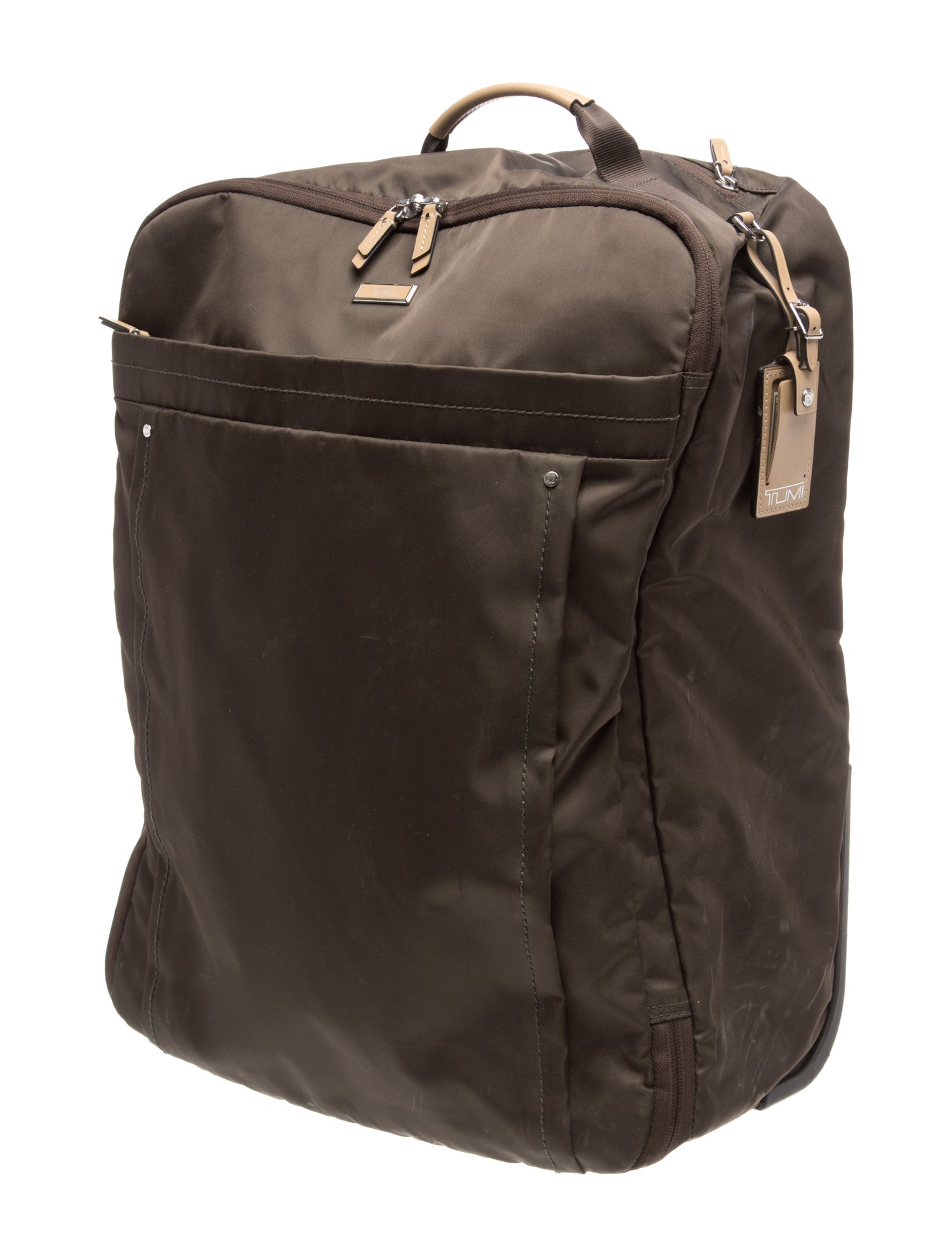 Tumi Brown Nylon Voyager Expandable 2 Wheel Bag